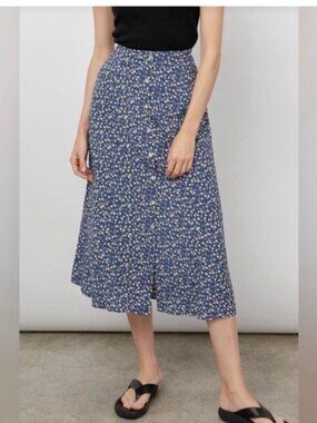 Rails Rosetta navy ditsy floral skirt size small